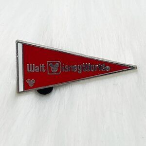 🔮 5/$25 Disney Red‎ Disney World Flag Pin